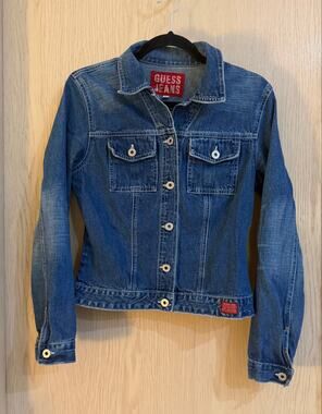 Vintage GUESS Jeans USA Denim Jacket Medium Made in USA 100% Cotton